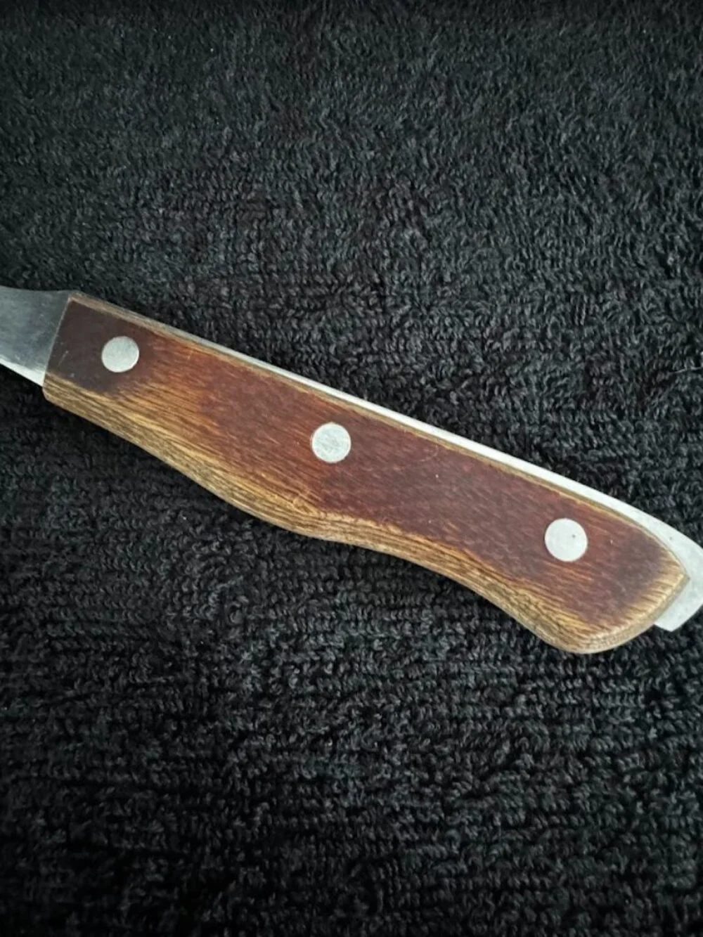 Vintage Maxam Wood Handle Carving Meat Fork Japan